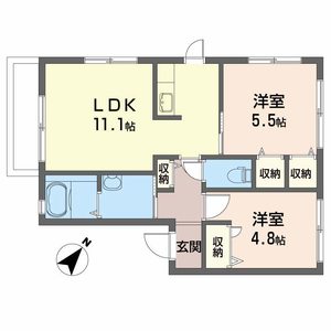 パレスデュオ・照（テラス） 0203号室