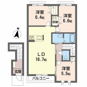 ブランシェ木広町 0201号室