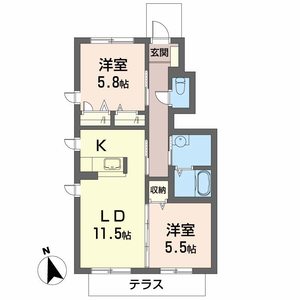 シャーメゾン西庄 0106号室