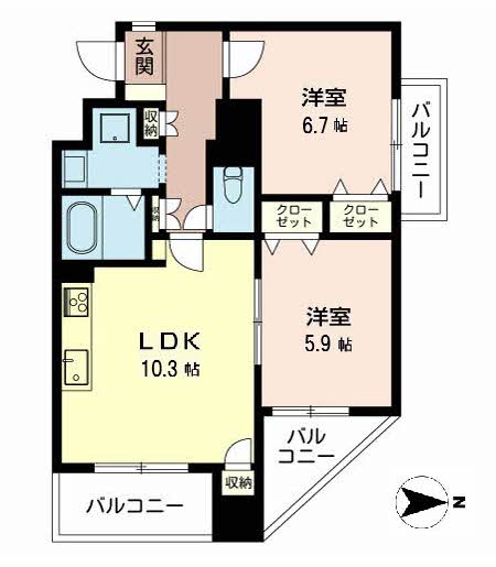 難波サウスヴィラ 0402号-2