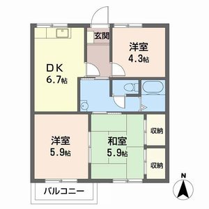 ガーデンハイツ緑ケ丘Ｃ，Ｄ D202号-14