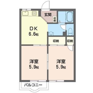 ロ－ズウエストＢ 202号室