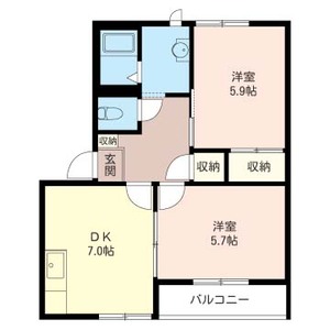 グリ－ンヴィレッジⅡ 202号室