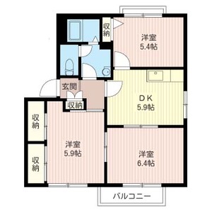 パ－クサイドディアスⅡ 201号室