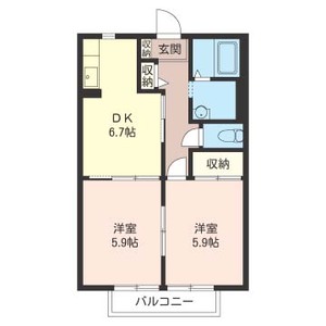 プラザ・ハイネスB 102号-16