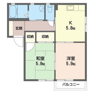 シャーメゾン花形Ａ 202号室