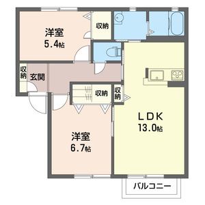 ハイツ中山 102号室