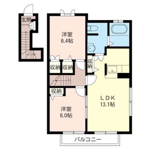 フォレステージュＢ 201号室