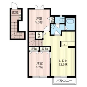 グレンツェ・アヴニールＡ 201号-2