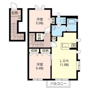 クレセントⅢ 202号室