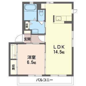 パティオソレアードＢ 201号室
