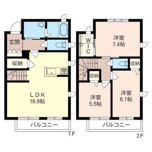 フローラ稲城Ａ 105号室