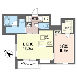カサブランカ本町102号室_間取り画像