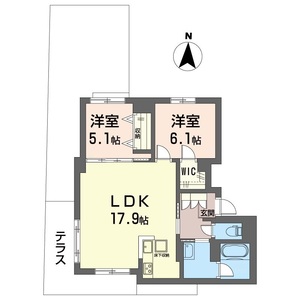 グリナージュ 102号室