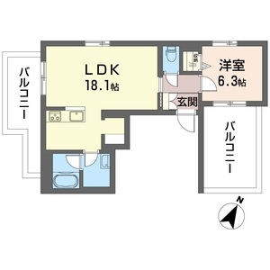ボン　リジエール 401号室