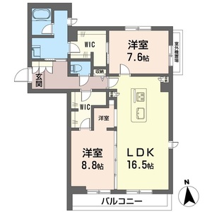 シャーメゾン　カームタッセル　Ａ 203号室