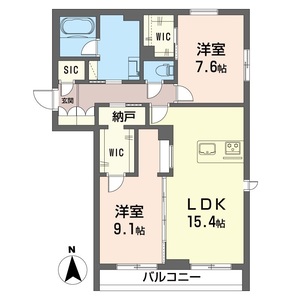 シャーメゾンｃａｌｍｅ 203号室