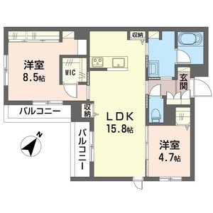 ヴィラアルボⅡ 201号室