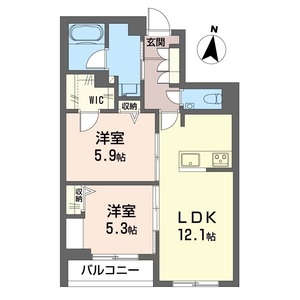 ブラン　ノワール 202号室