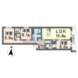 ルガール山王 201号室