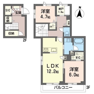 ル　ヴァン　フレ 202号室