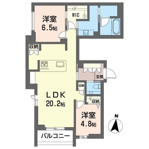 リアン下馬　ＥＡＳＴ 201号室