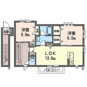プライム　ビュー　赤塚 201号室