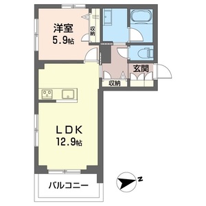 ノール　グリシーヌ 303号室