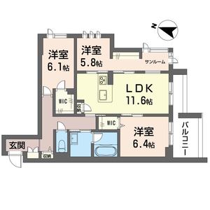 サン　アトモスフィア 302号室