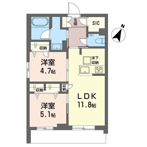 モンサンク 102号室