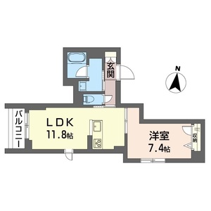 ラ　ヴェルビー　小竹町 203号室