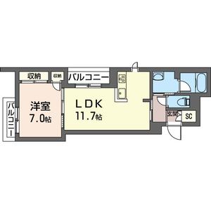 ＭＡＲＫ　Ｐｌａｃｅ　五本木 201号室