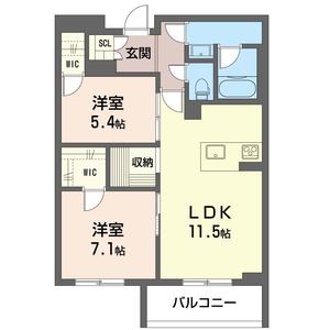 ドウェル　グランデール 203号室