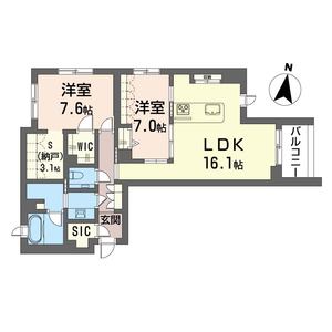 ヴォーヌング　白金 202号室
