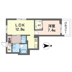 ウィズプラス等々力305号室_間取り画像