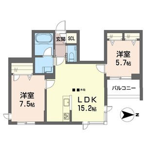 ウィズプラス等々力 208号室