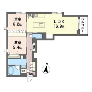 プレミアス205号室_間取り画像