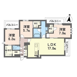 プレミアス303号室_間取り画像