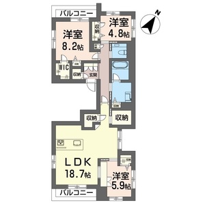 エメ　ラ　ファミーユ 401号室