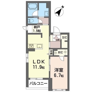 メゾンドフォレ中目黒201号室_間取り画像