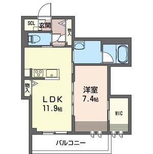 Ｆｒｏｎｔｍａｒｅ　櫂 402号室