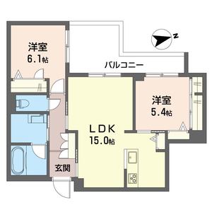 グリナージュ　リリア 206号室