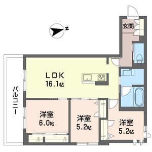 グリナージュ　リリア 302号室