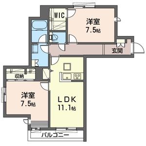 エクラージュ国立 101号室