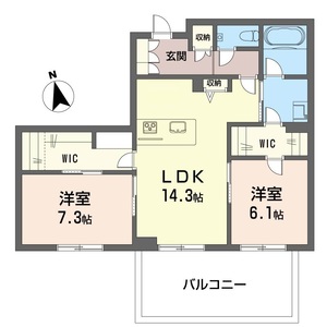 イーストガーデン303号室_間取り画像