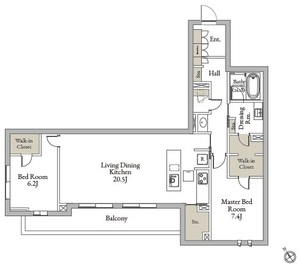 シャーメゾン藤雅庭 203号室