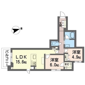 メリア調布 402号室