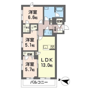ホクレア分倍河原 301号室