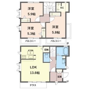 芝久保町３丁目戸建　Ａ 101号-3