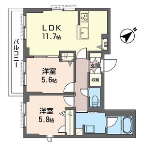 メゾン・ド・オウルⅡ 203号室